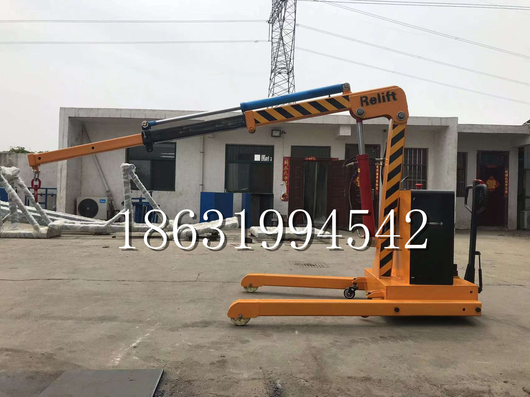 武安市久征定做3吨三轮随车吊 农用园林绿化移树吊 平板工程用小吊机